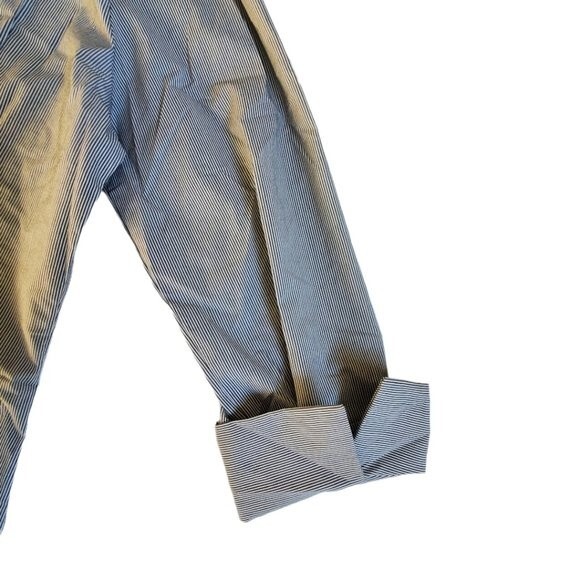 Kim Rogers black white striped collared 3/4 sleeve career top sz XL - Picture 11 of 16